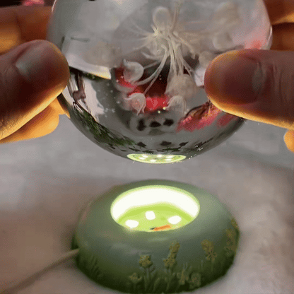 Flower Crystal Ball Small Night Lamp